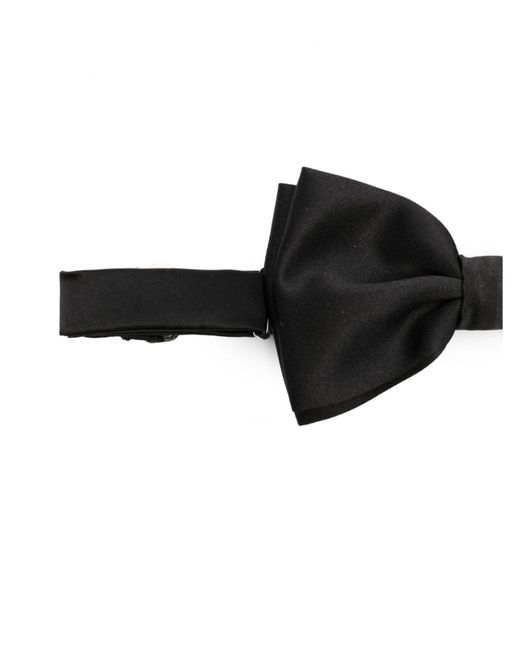 Tagliatore Black Hook-fastening Bow Tie for men