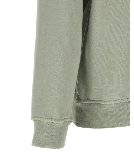 Stone Island Green Logo Badge Sweatshirt for men