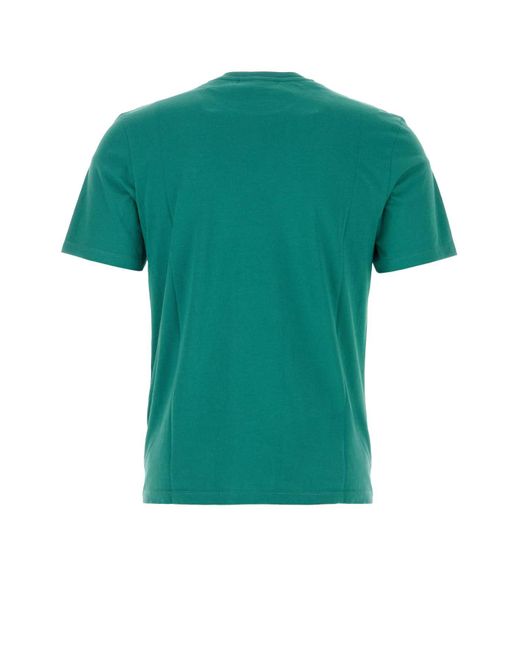 Maison Kitsuné Green Cotton T-Shirt for men