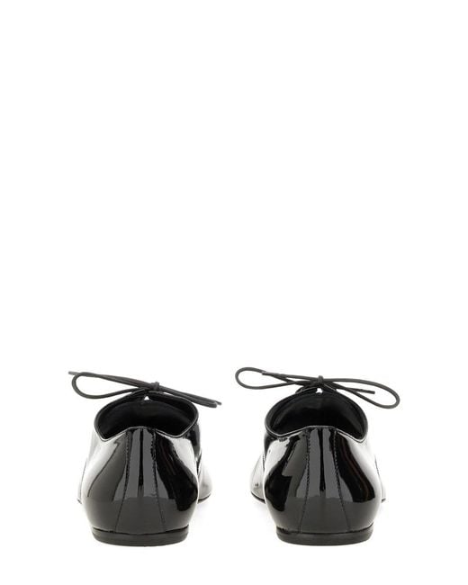 Dries Van Noten White Shiny Leather Lace-Up Shoe for men