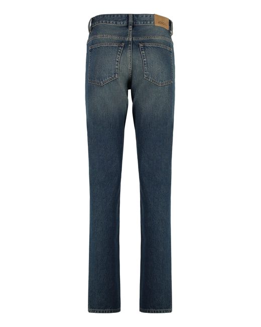 Isabel Marant Blue Jiliana Stretch Cotton Jeans