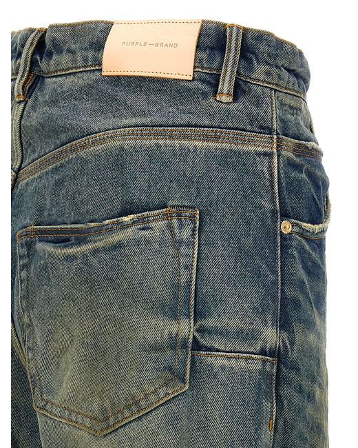 Purple Brand Blue Relaxed Vintage Dirty Jeans for men