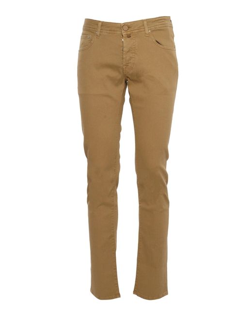 Jacob Cohen Nick Pants in Natural for Men | Lyst