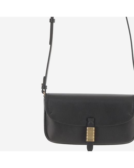 Pinko Black Saddle Leather Shoulder Bag
