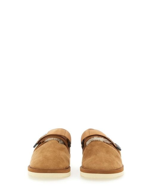 Suicoke Brown Suede Sandals Leather Nylon for men