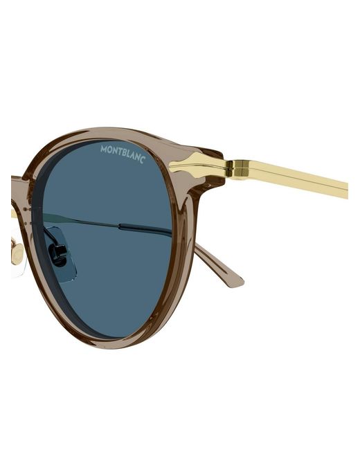 Montblanc Blue Mb0362 Logo Sunglasses Accessories for men