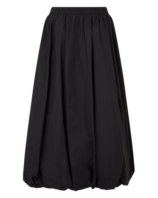 Weekend by Maxmara Black Skirt Wide Flared Polyamide