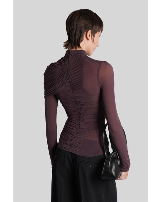 Magda Butrym Purple Blouse 06 Topwear