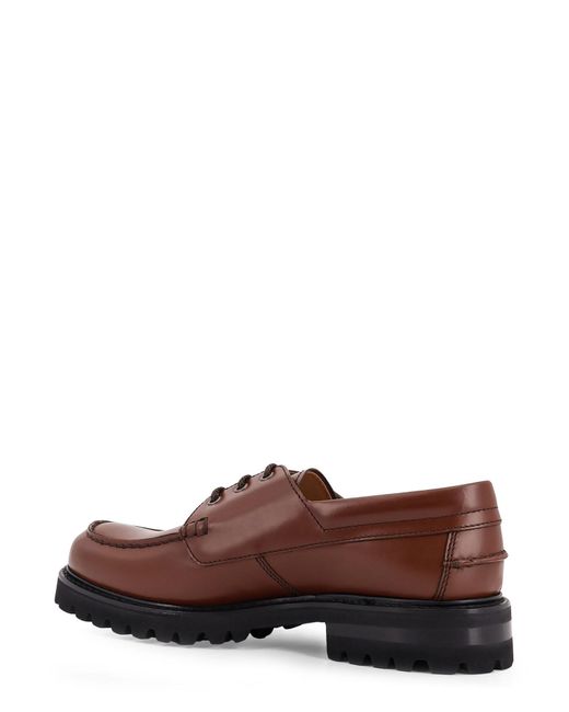 Church's Brown Leather Lace Up Shoes for men
