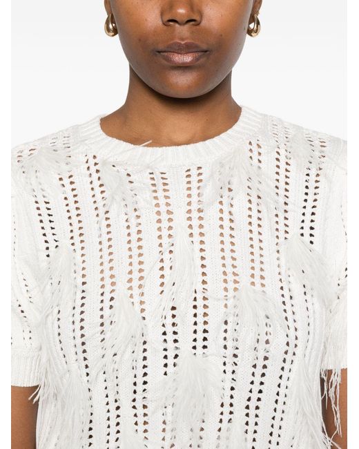 Twinset White Sweaters Chiari