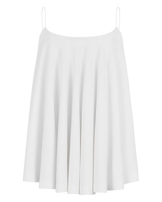 Jacquemus White Top Voile, Viscose Vests & Tank Tops