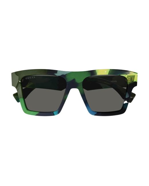 Gucci Green Gg1623S Linea Lettering- Special Edition Sunglasses