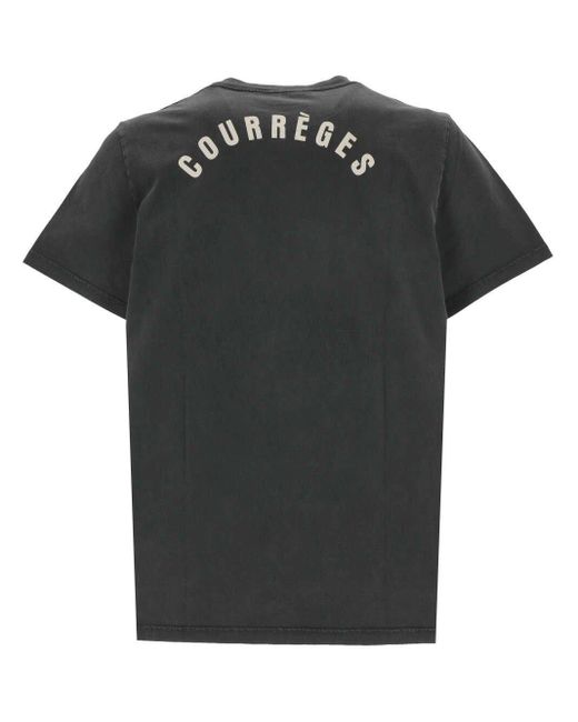 Courreges Black Courreges T-Shirts And Polos for men