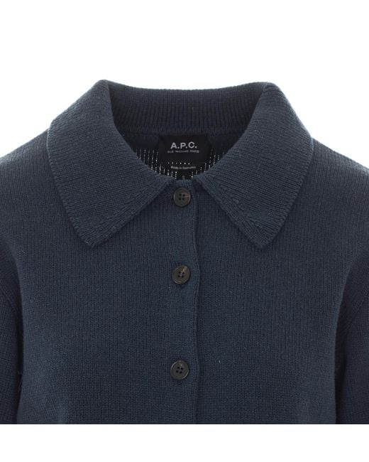 A.P.C. Blue Sweaters Wool
