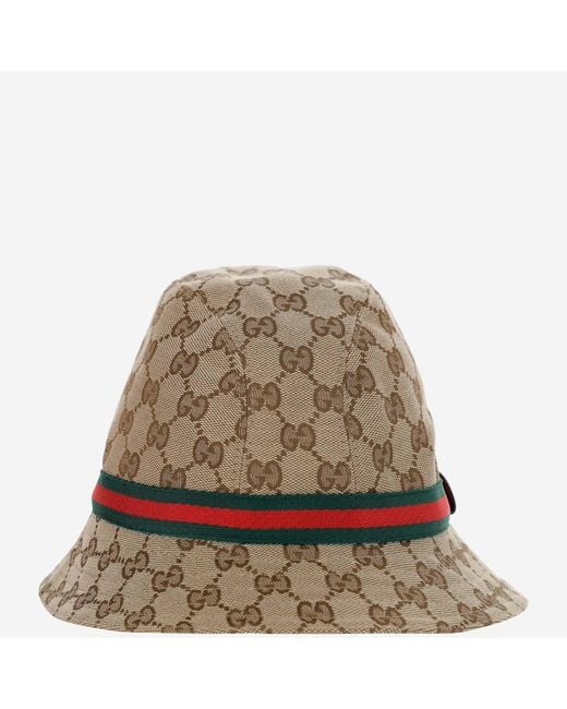Gucci Brown Fedora Hat Polyester for men