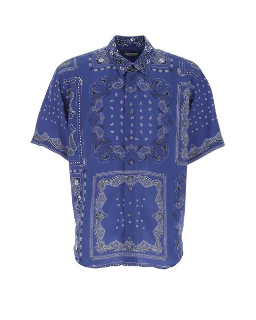 Etro Blue Camicia for men