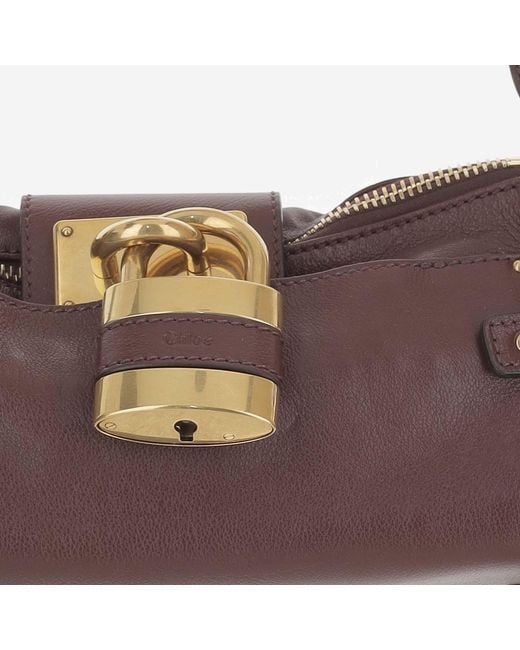 Chloé White Leather Shoulder Bag Paddington