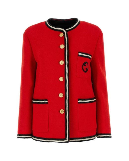 Gucci strawberry shop jacket