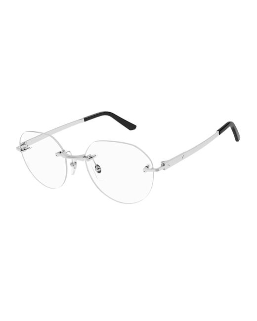 Cartier Metallic Ct0408o 002 Glasses