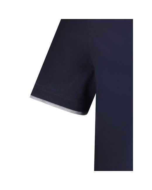 Brunello Cucinelli Blue T-Shirt for men
