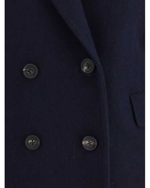 Aftercoat Blue Double-Breasted Blazer Blazers & Vests