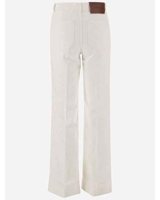 Victoria Beckham White Jeans Model Alina High Waist