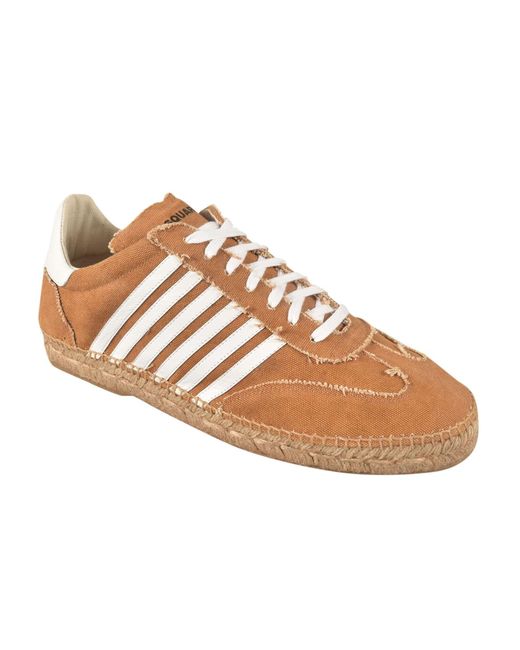 DSquared² Brown Hola Lace-Up Espadrillas for men
