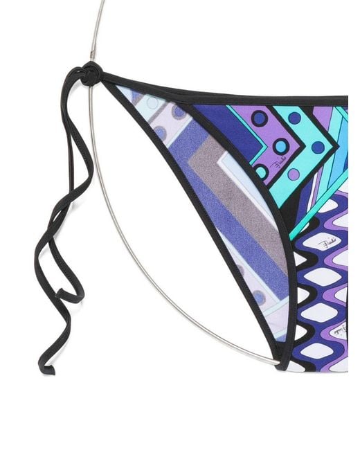Emilio Pucci Blue Pucci Sea Clothing Elastan Poliammide