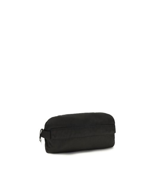 Prada Black Recycled Polyamide Clutch Bag for men
