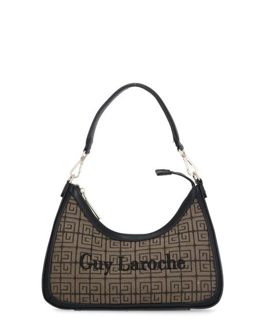 Guy Laroche Logoed Shoulder Bag in Black | Lyst