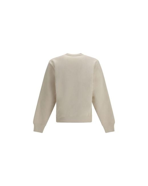 Saint Laurent Natural Beige Cotton Sweatshirt for men