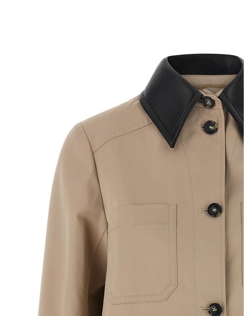 Sportmax Natural Polyester Coat