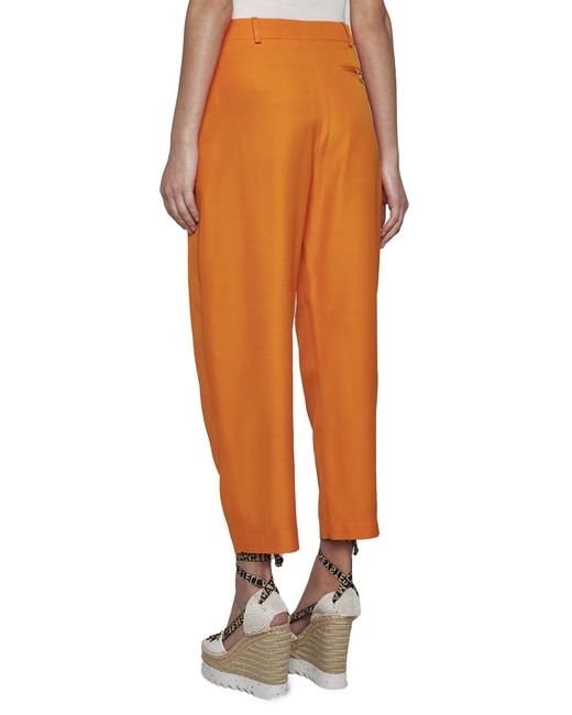 Stella McCartney Orange Trousers