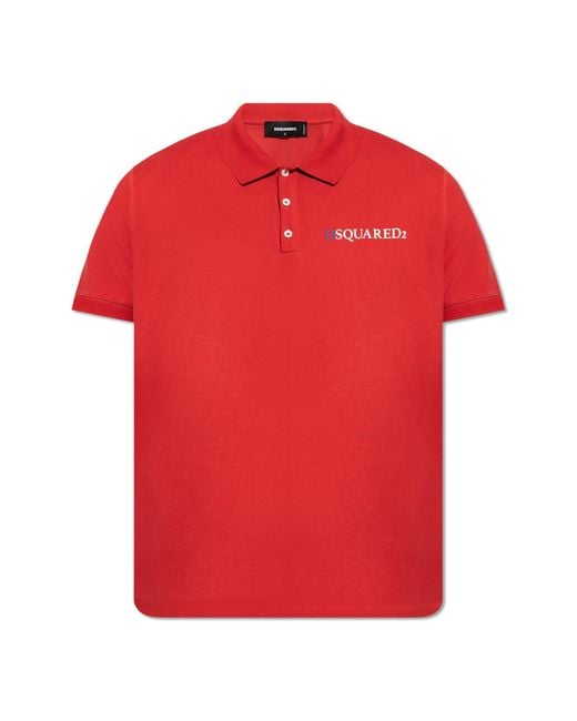 DSquared² Blue Tennis Fit Logo Polo Shirt Clothing & T-Shirts for men