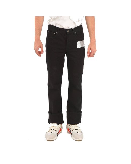 Givenchy Black Logo Cotton Jeans for men
