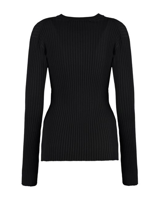 Stella McCartney Black Viscose-Blend Sweater