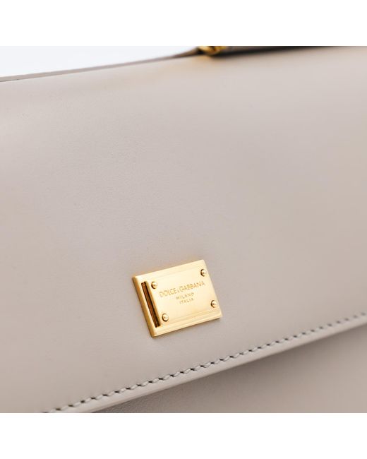 Dolce & Gabbana Natural Leather My Sicily Top Handle Bag