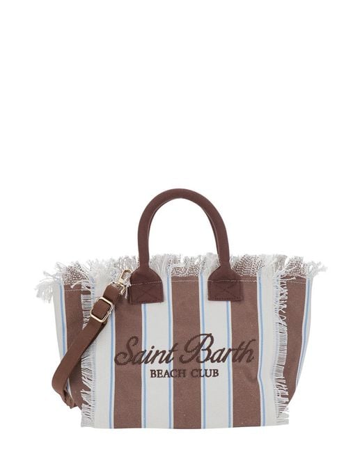 Mc2 Saint Barth Brown Handbag Colette Cotton For Hand Bags
