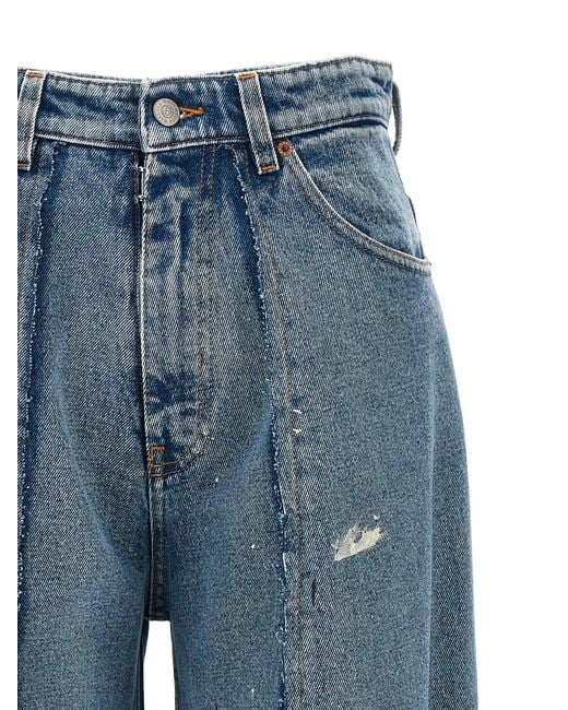 MM6 by Maison Martin Margiela Blue Used Effect Jeans