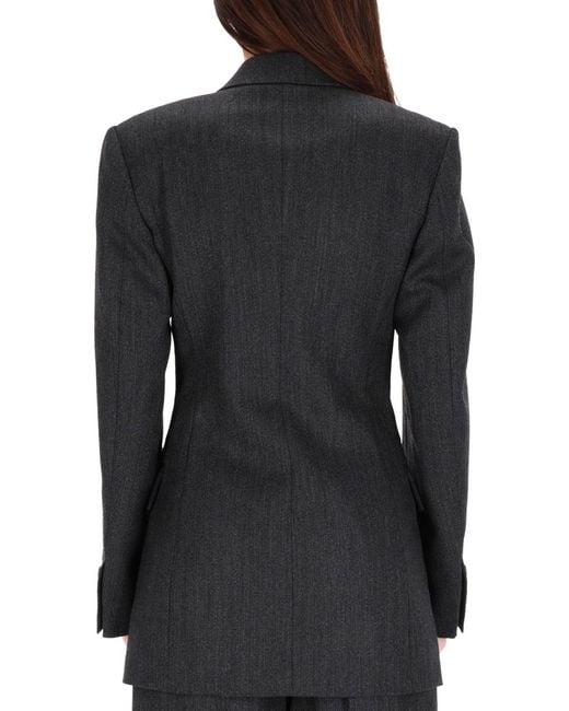 Alexander Wang Black Mini Blazer Dress Wool Sheep
