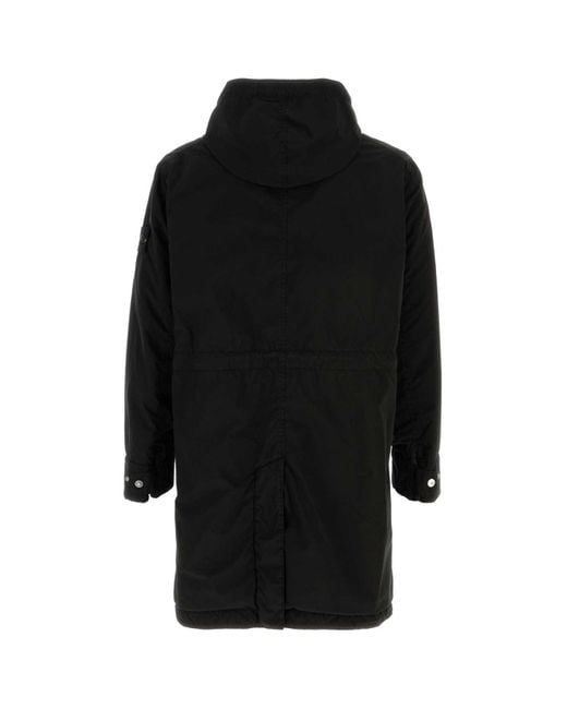 Stone Island Black Stretch Polyester Jacket for men