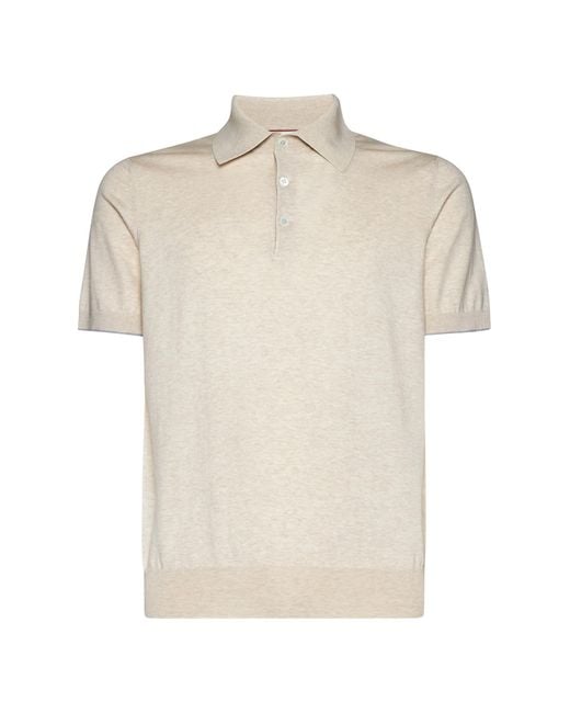 Brunello Cucinelli Natural T-shirts And Polos for men