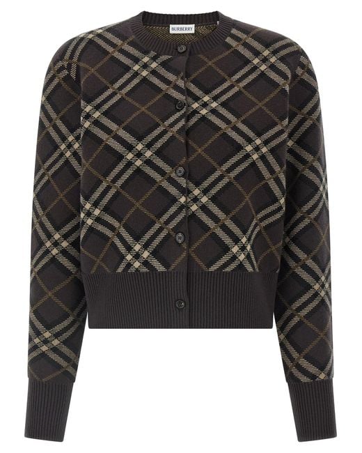 Burberry Black 'Georgette' Cardigan