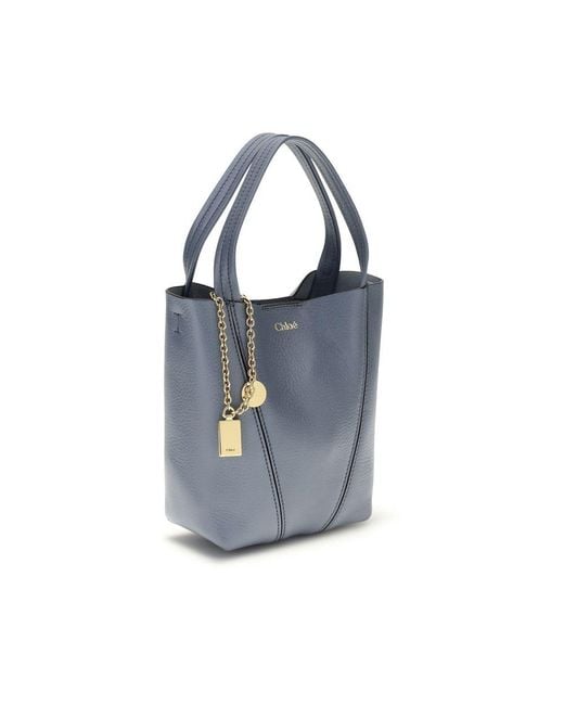 Chloé Blue Calf Leather Bos Taurus Shoulder Bag