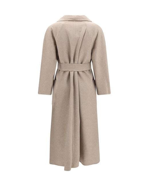 Max Mara Natural Ludmilla Coat Kashmir/Capra Hircus