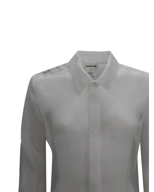 P.A.R.O.S.H. Gray Shirts Polyester