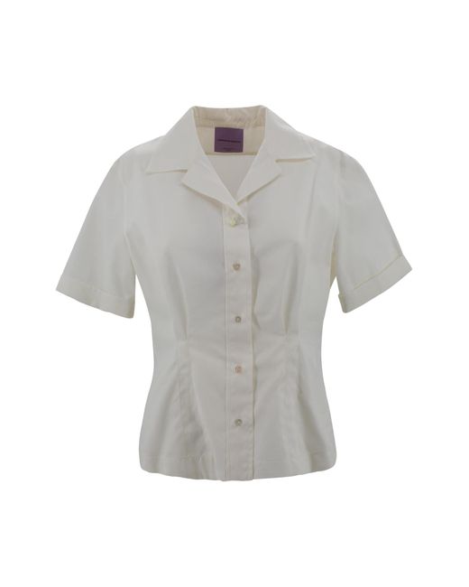 Weekend by Maxmara Gray Cotton Poplin Shirt