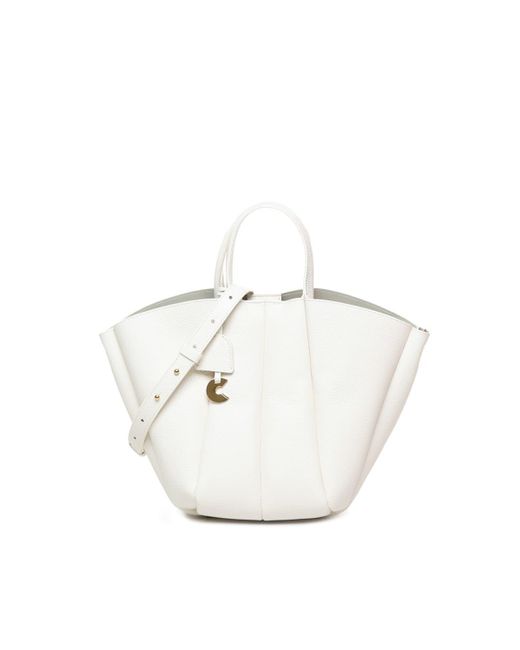 Coccinelle White Medium Bundie Bag