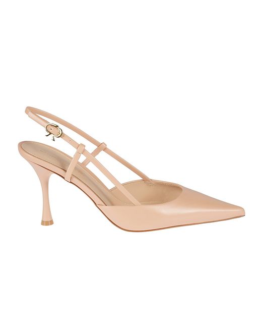 Gianvito Rossi Pink Slingback Pointed Toe Pumps