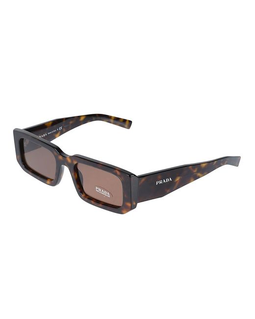 Prada Brown Square Frame Sunglasses for men